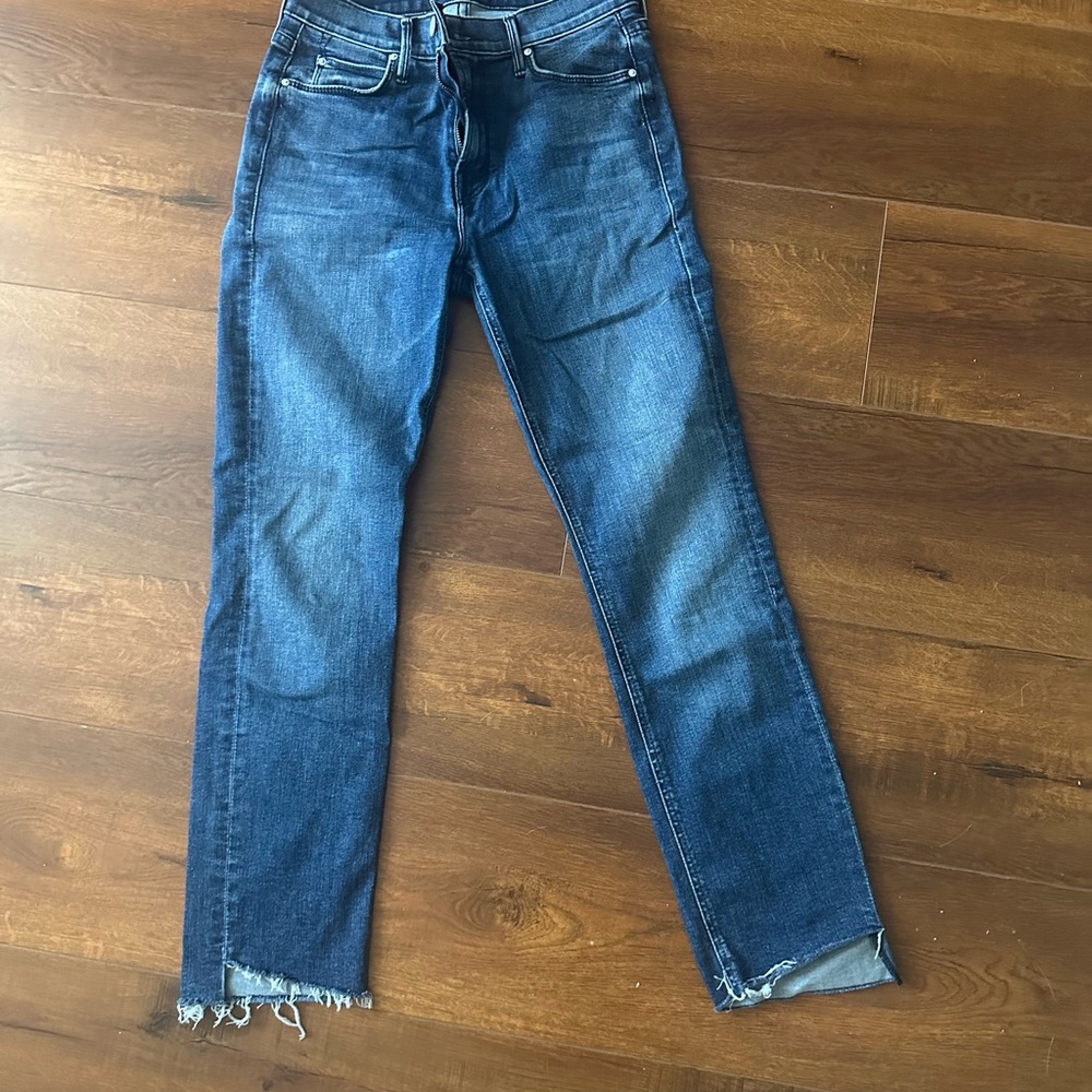 MOTHER The Dazzler Step Hem Ankle Skinny Jeans (Mix Tape) - Picture 5 of 6